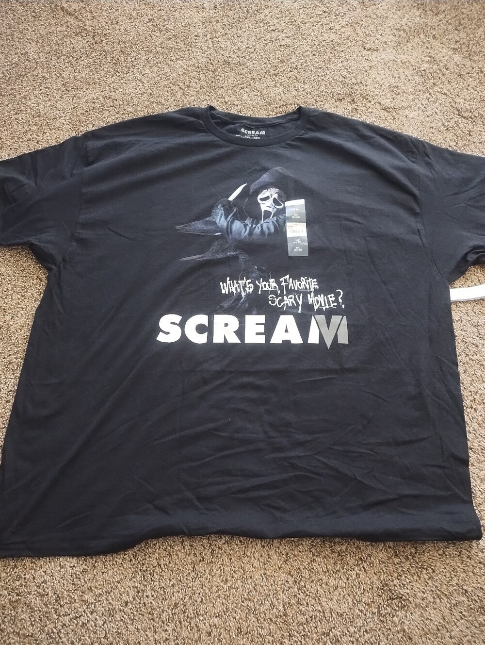 Black Graphic Tee -Scream Horror Movie Logo